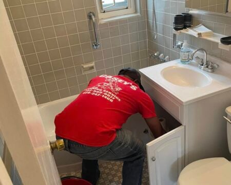 bathroom vanity cleaning