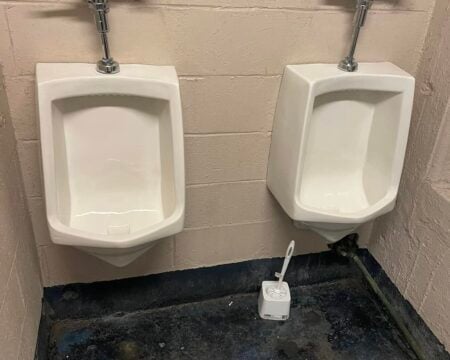 ommercial Washroom urinal cleaning