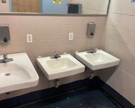restroom cleaning