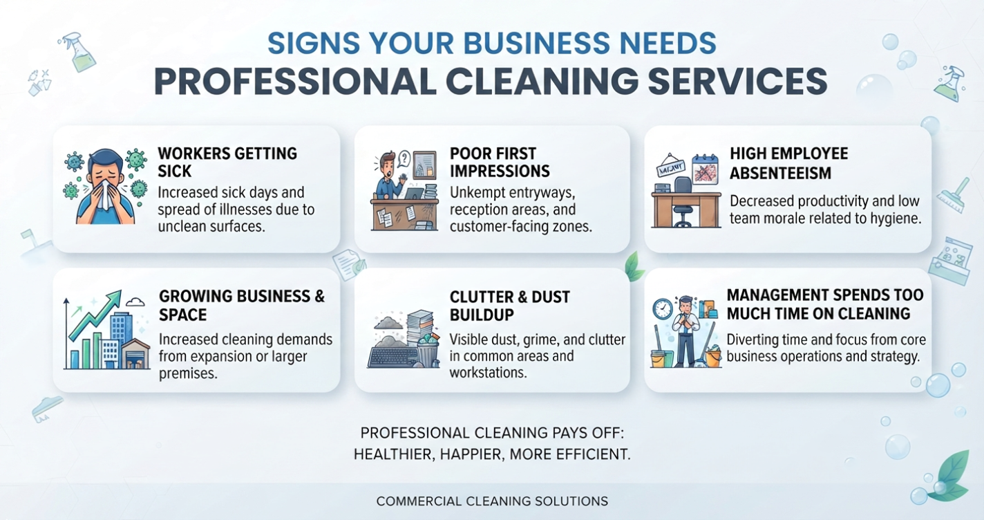 Signs Your Business Needs Professional Cleaning Services