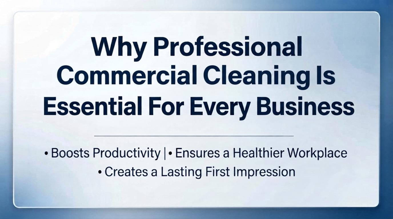Why Professional Commercial Cleaning Is Essential for Business