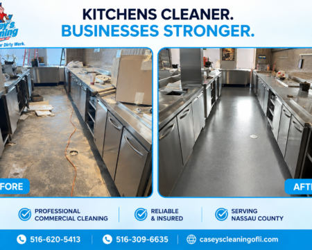 Commercial Kitchen Line & Prep Station Post-Construction Cleaning