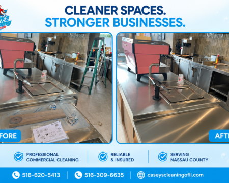 Commercial Stainless Steel Countertop Cleaning Transformation