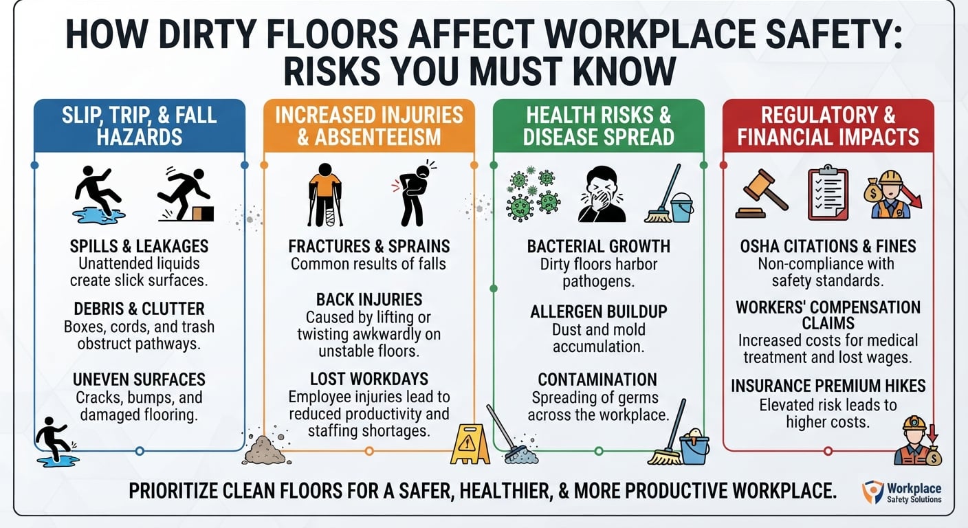 How Dirty Floors Affect Workplace Safety Risks You Must Know