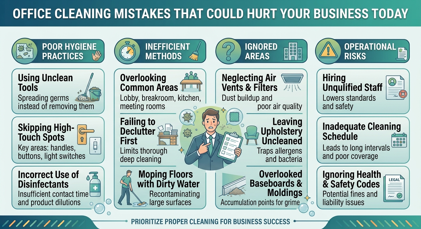 Office Cleaning Mistakes That Could Hurt Your Business Today