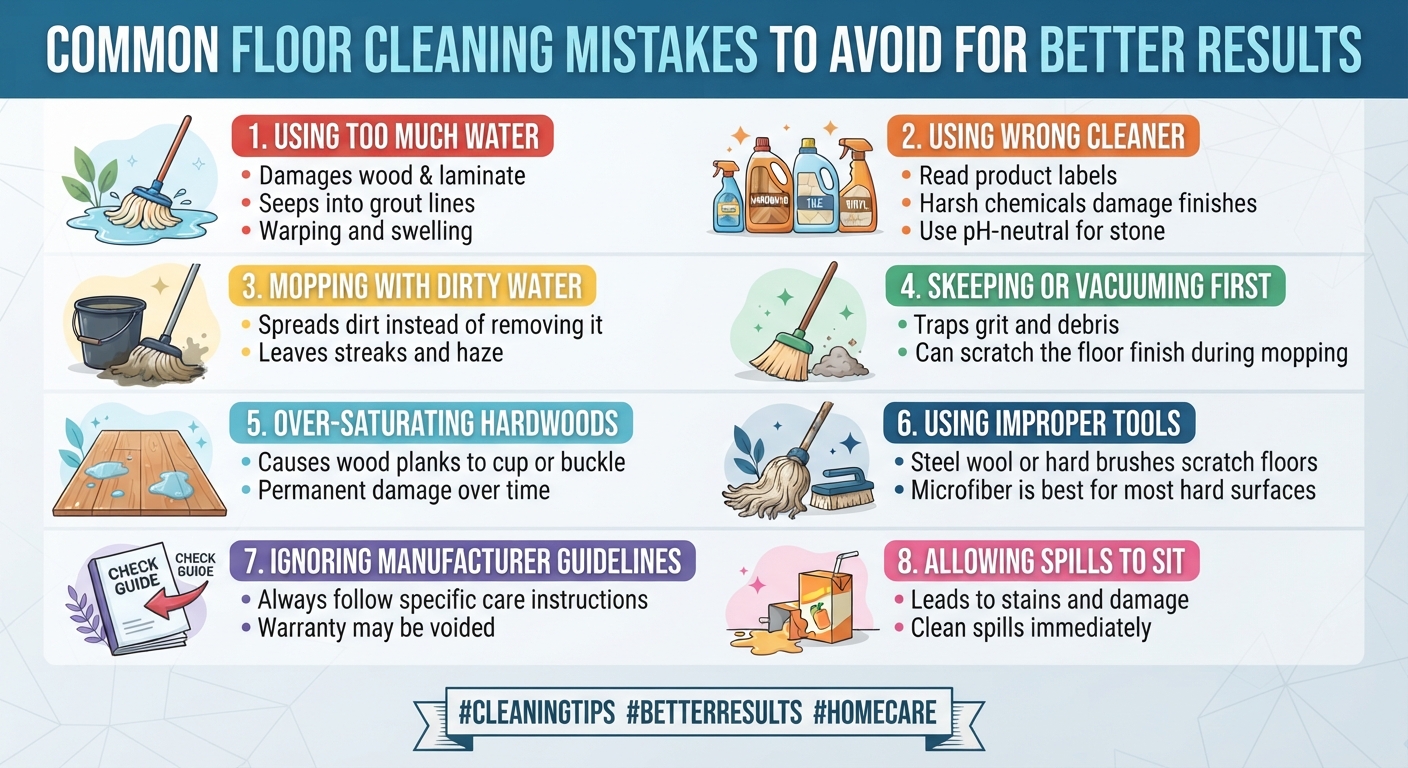 Common Floor Cleaning Mistakes to Avoid for Better Results