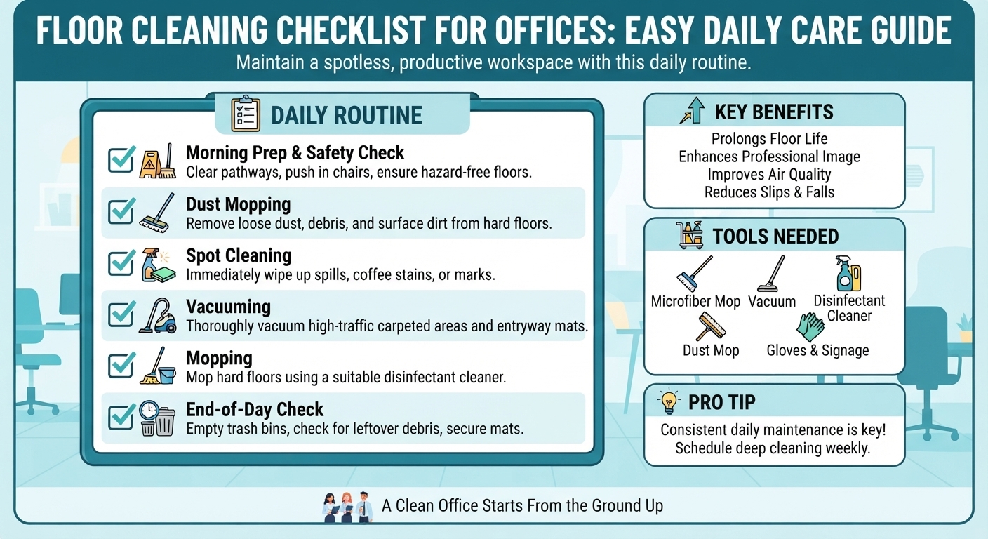 Floor Cleaning Checklist for Offices Easy Daily Care Guide