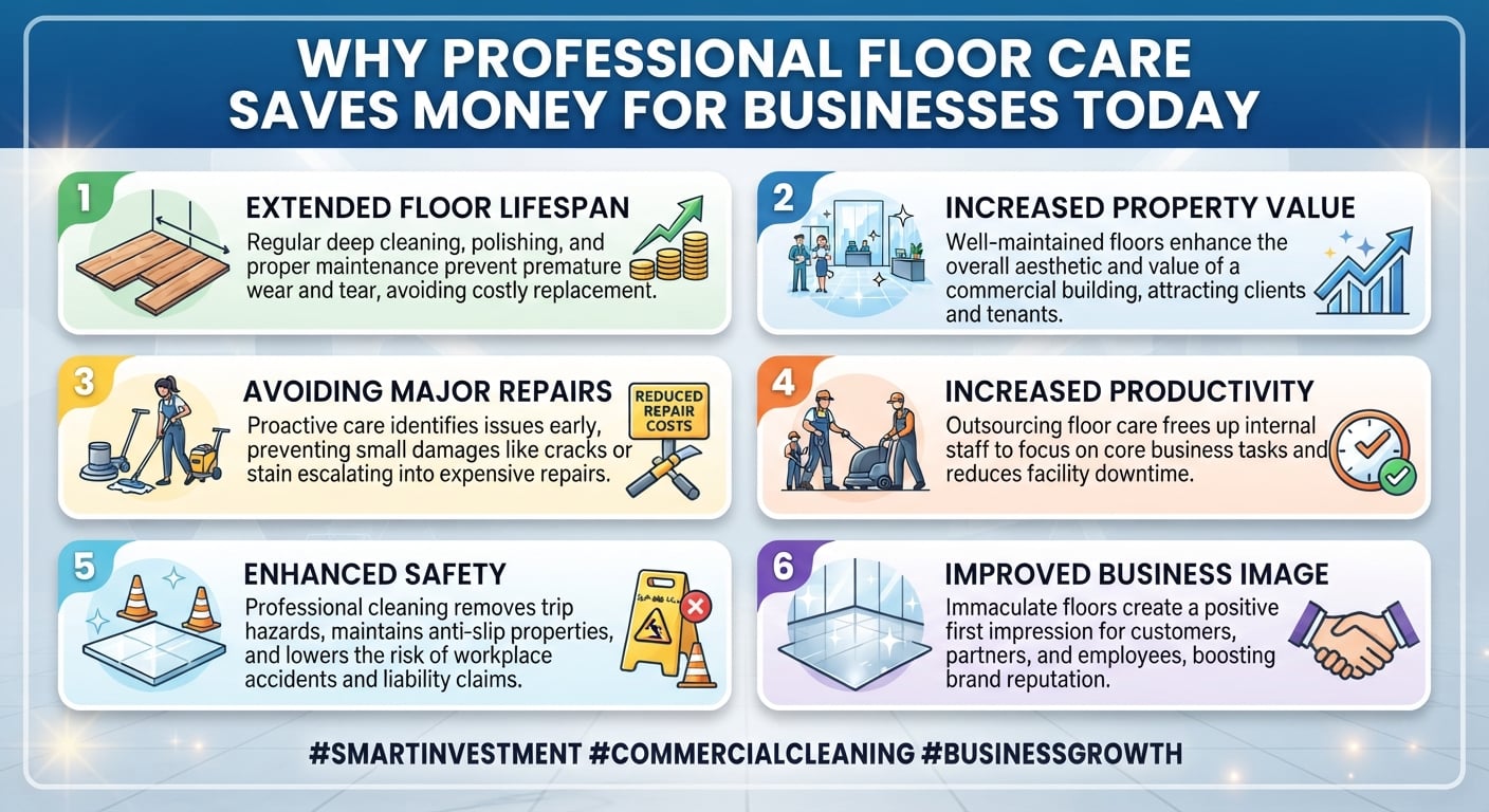 Why Professional Floor Care Saves Money for Businesses Today